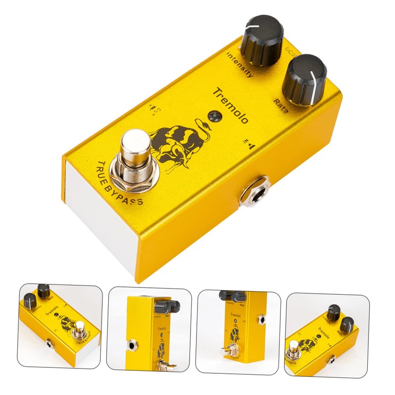 Kisangel Guitar Tremolo Effect Pedal with True Bypass Compact Simulation