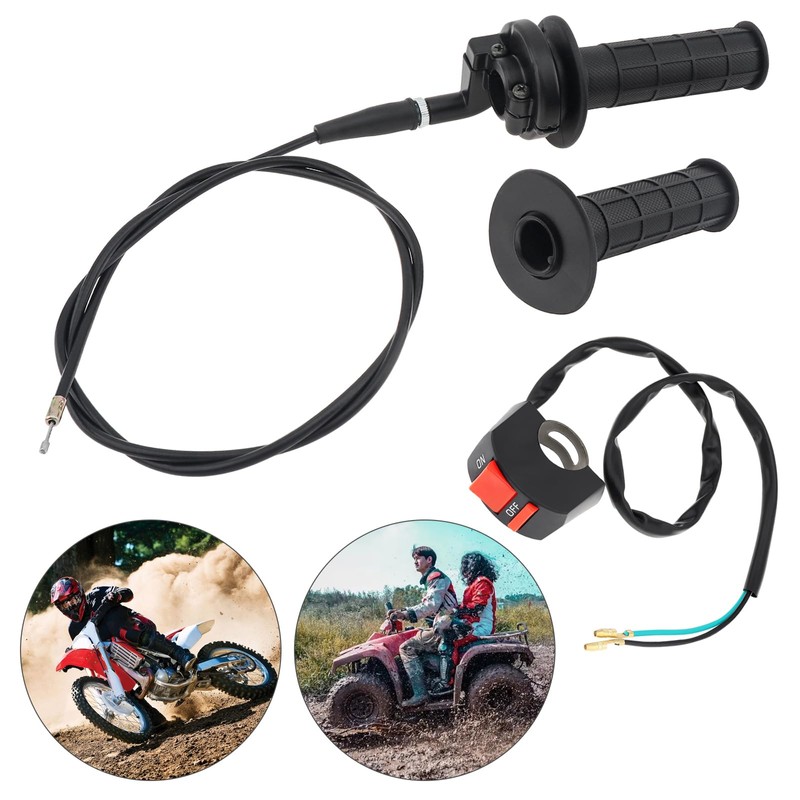 Windance 7/8" 22mm Twist Throttle Assembly Accelerator Handle Grips Cable