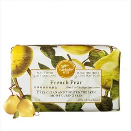 hanbolly French Pear Soap Household Scented Soap, 200g 7Oz(French Pear, 1 PCS