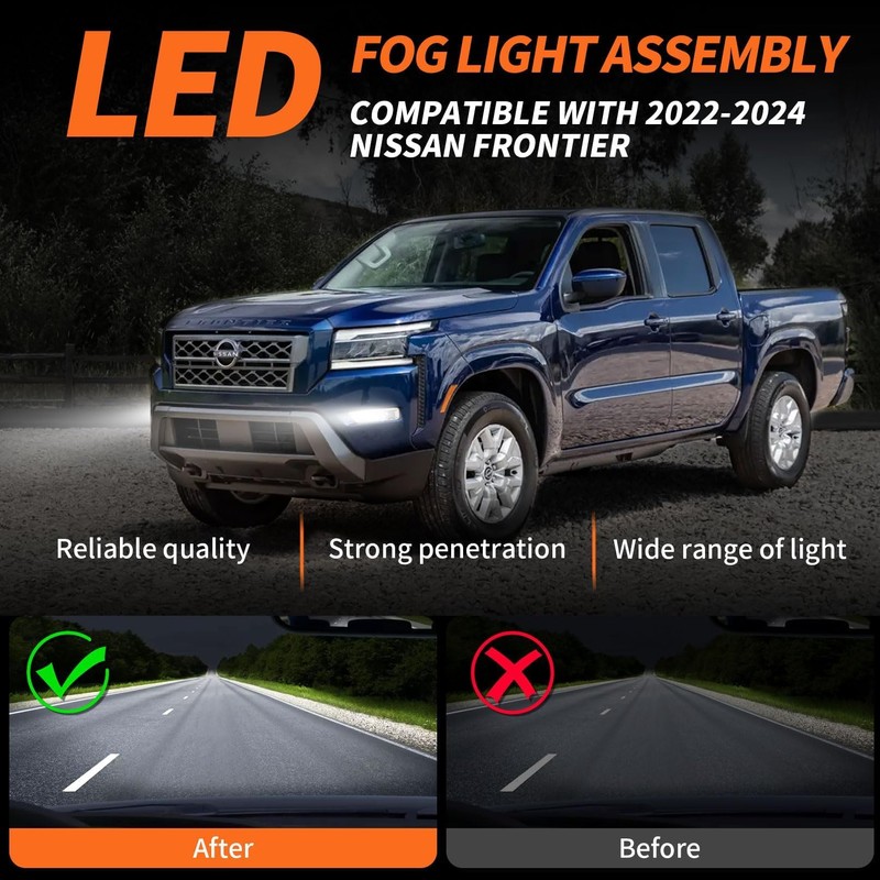 Aspaton Fog Fights Assembly Compatible with Frontier 2022-2024 with Switch