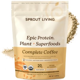 Sprout Living Organic Superfood Plant Protein, Coffee Mushroom                                                                                        