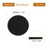 uxcell 120Pcs Round Felt Circles, 30mm (1-1/8") Black Non-Woven Felt