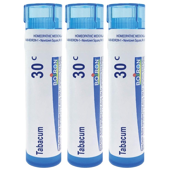 Boiron Tabacum 30c Homeopathic Medicine for Motion Sickness - Pack of 3 (240 Pellets)