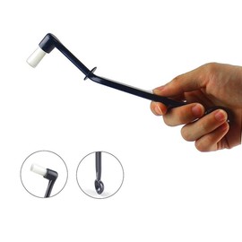 Number-One Coffee Machine Brush Cleaner Nylon Espresso Machine Brush Grinder Brush Coffee Cleaning Tool with Spoon (Pack of 2)