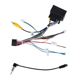 Stereo Radio Wiring Harness Adapter for VW Car Stereo Radio 52 Pin Wire Harness Compatible with for VW Volkswagen Jetta Golf Passat Tiguan Seat Touran Skoda for Aftermarket Stereo Installation