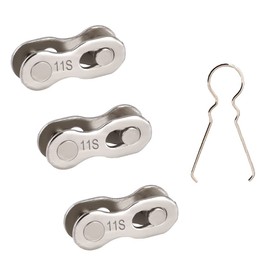 Set of 3 Missing Links for 11 Speed, Includes Removal Tool, Chain, Quick Link Bicycle Chain, Joint Chain, Reusable (11 Speeds)
