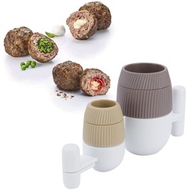 Natudeco DIY Meatball Mold, 2PCS Meatball Maker Meatball Scoop Ball Maker Kitchen Gadgets Cooking Tool for Home Restaurant Kitchen