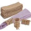 CROWN GUIDE Burlap Napkin Rings Set of 50 Bulk Adjustable