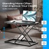 Almirantra Stand Up Desk Converter, Adjustable Height Table Top Riser