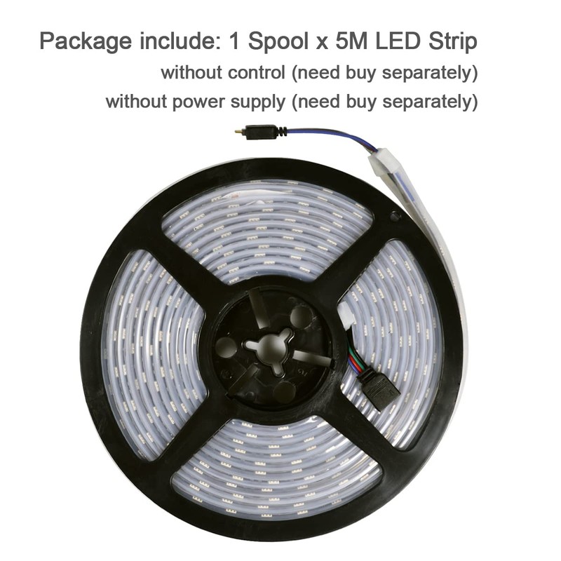 Super Bright 12V Double Row 600LED LED Strip Light, IP67
