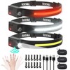 SEVENKA 3 Rechargeable Headlamps with Red Light, LED Headlamp Flashlight