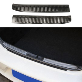 crosselec Stainless Steel Rear Bumper Trunk Inner Sill Protector Guard for Dodge Charger 2015-2023 (Carbon Fiber Pattern)