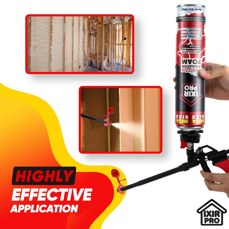 Spray Foam Insulation Can (30 oz. / 850 g) Expanding
