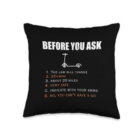 Best Scooters Stunt Vintage Art For Men Women Best Riders Throw Pillow