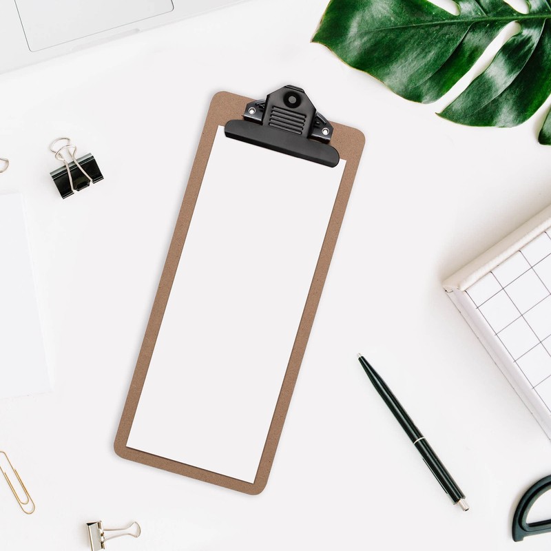 EUROPEL Wooden Clipboard Mini/Bill Size FSC Certified MDF with Black