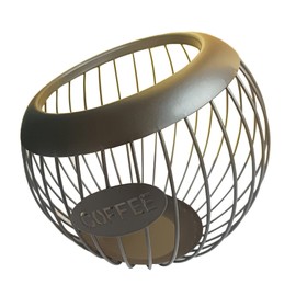 Felenny Coffee Pod Holder Large Capacity Organiser Organizer Coffee Pod Organizer for Counter Coffee Bar, Coffee Pod Basket for Counter Coffee Bar, Metal Coffee Capsule Storage