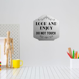 Heritage Plus Look and Enjoy Do Not Touch Wall or Door Sign | Home & Office Decor - Medium