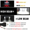 Truck Front Square LED Headlight with High Low Beam DRL