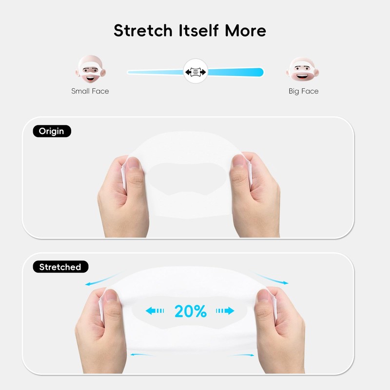 for Oculus Quest 3S/3/2 Sweat Guard, Disposable VR Face Cover