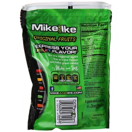 Mike & Ike Assorted Fruit Original Chew Candies, 10 oz