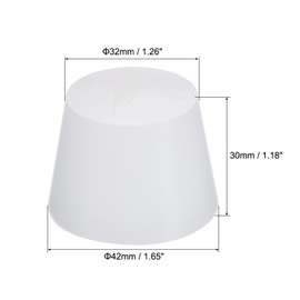 sourcing map 2 pieces rubber stoppers cone-shaped plugs 32 mm to 42 mm for painting