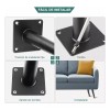 ROSALIABONILLA Patas De Metal De 40 Cm Para Muebles, Paquete