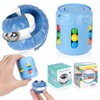 AUAUY Rotating Magic Bean Decompression Toy+Cube Bead Orbit Ball Maze,