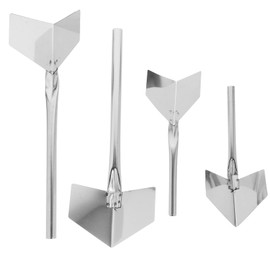 Gadpiparty Drywall Corner Tool: 4pcs Stainless Steel Drywall Trowel Inner Outer Wall Corner Knives Plaster Angle Plaster Wall Corner Spatula for Corner Trowel Building Scraping