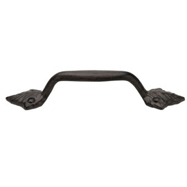 Door Handle - Drawer Pull - 22.5cm Black Cast Iron