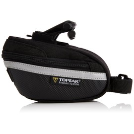 Topeak Wedge Pack II Seat Bag with F25 Fixer and Rain Cover, Small