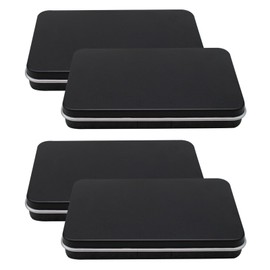 Minkissy - Organizador de 4 sombras de ojos para rubor en polvo, bandeja de cosméticos, resaltadores vacíos, contenedor de maquillaje, paleta de maquillaje, sombra de ojos, envases, herramientas de