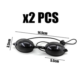 Pack of 2 Safety Glasses, Laser Glasses, Sunglasses, Conservatory Glasses, Laser Hair Removal Glasses, Laser Safety Glasses, Suitable for Beauty Locks, Eye Protection Glasses for Beauty Devices