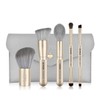 SIXPLUS Portable Makeup Brushes, 5-Piece Set, Soft to the Touch,