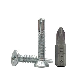 Pack of 50 DIN 7504 P Galvanised Steel 5.5 x 32 mm Screws Self-Tapping Screws (PH) Phillips Countersunk Head Self-Tapping (50, 5.5 x 32 mm)