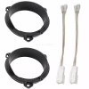 Red Wolf Upgrade 6.5" Speaker Wire Harness & Brackets For