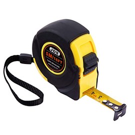 16Ft/5m Measuring Tape, Retractable Metric and Inches Steel Blade Tape Measures, Standard Reverse Measuring Tape, Self-Lock