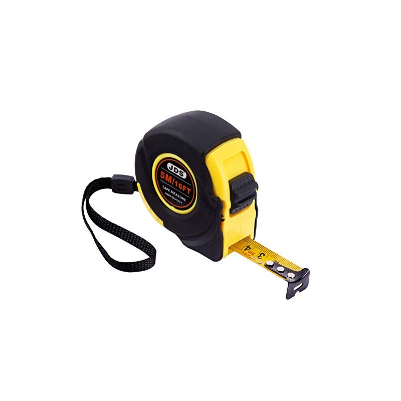 16Ft/5m Measuring Tape, Retractable Metric and Inches Steel Blade Tape
