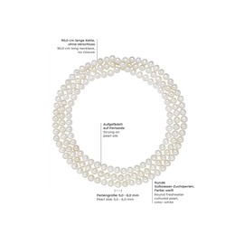 Valero Pearls Ladies Necklace with Freshwater cultured Pearls White 00340200