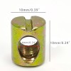 FixtureDisplays 10PK M6 X 10mm Cross Hole Nuts Barrel Nuts