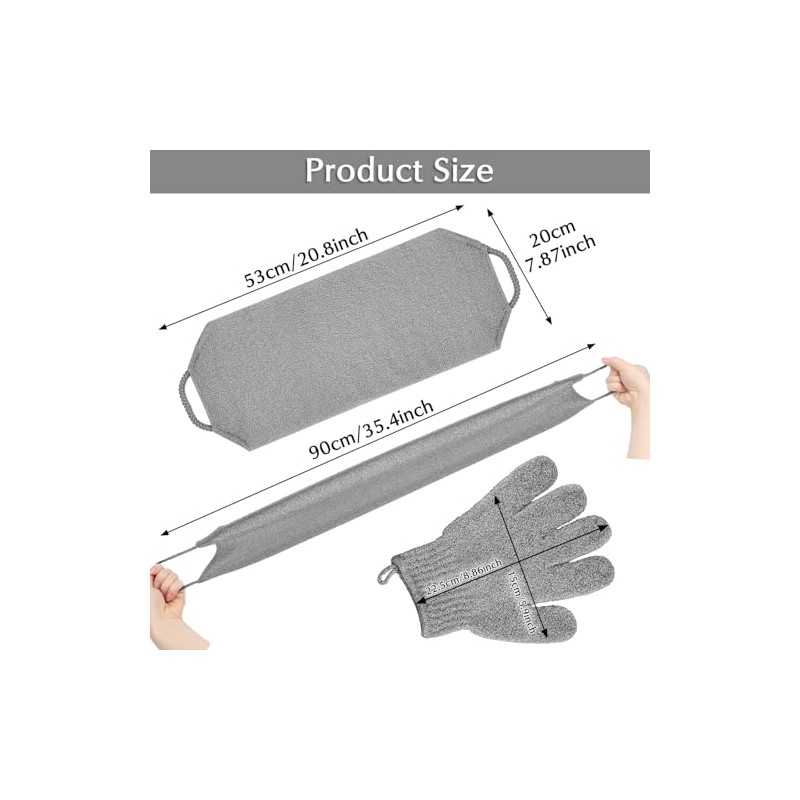 Anezus Que Obtendrás Paquete Viene Exfoliante Corporal Baño Par Guantes