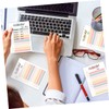 TEHAUX 1set Removable Memo Stickers to Do List Notepad Cute