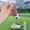 4Pcs Soccer Keychains, Funny Backpack Charms Key Chains, PVC 1.5inch/3.8cm
