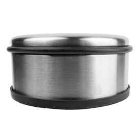 1kg Stainless Steel Door Stopper – Heavy-Duty Floor Mount with Rubber Bumper for Strong Protection, Doorstop, Non-Slip, Damage Prevention, Anti-Skid,