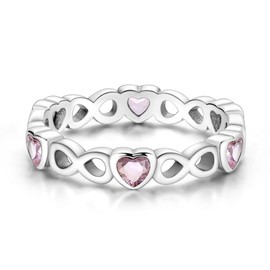 NARMO 925 Sterling Silver Rings for Women Evil Eyes Rings Twined Line Cubic Zirconia Rings Simple Stackable Finger Rings Engagement Ring Personality Rings Size 52-60 mm