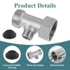 Bidet Adapter for Toilet Bidet T Adapter 7/8"x7/8"x3/8" Metal T