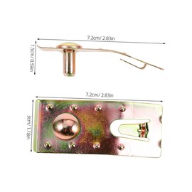 Operitacx 10pcs Securing Clip Warehouse Shelving Clips Pool Clamps for above Ground Pools Pallet Rack Clip Pallet Racking Connector Netting Clips Safety Clip Pallet Racks Khaki Carbon Steel