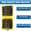 HSS Drill Tap Bit Set 13pcs,BeQell SAE/Metric Combination Drill Tap