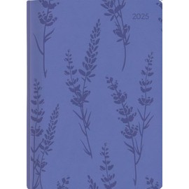 Alpha Edition - Ladytimer Grande Deluxe Lavender 2025 Pocket Calendar, 15 x 21 cm, Calendar with 128 Pages, Notes Options After Each Day, Overviews and International Calendar