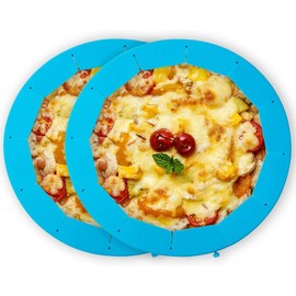 SUUCARE SUUCARER Adjustable Pie Crust Shield Silicone Pie Protector, Pie Ring Crust Bake Protector Pie CoverPie Accessories Kitchen Gadget for Baking Pizza Pie Tools, Fits 8 to 10.5 Inch Pie Pans, 2 PCS