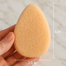 10 Pack - VerdeVida Facial Sponge/Face Scrubber, Buff Puf Style Pads, Deep Cleansing & Exfoliating, Peach